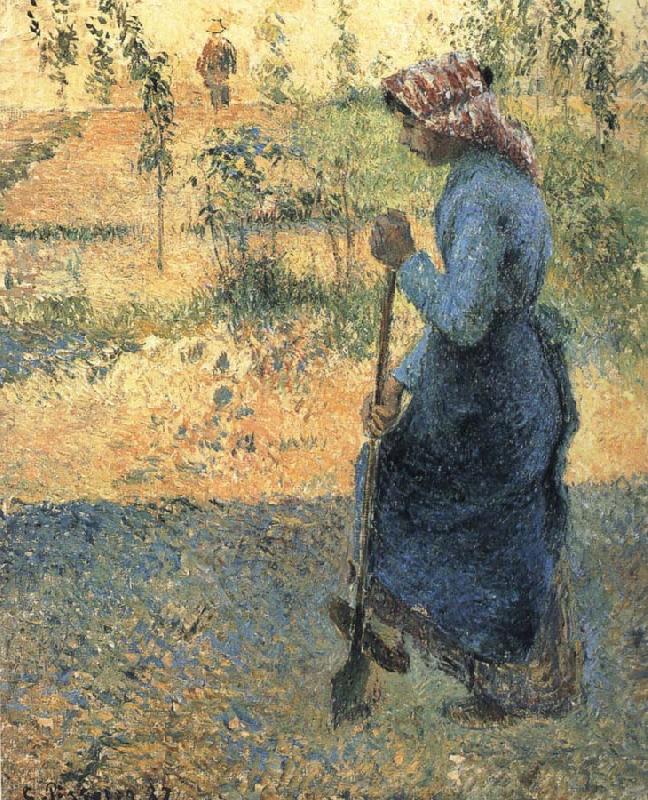 Camille Pissarro The woman excavator oil painting image